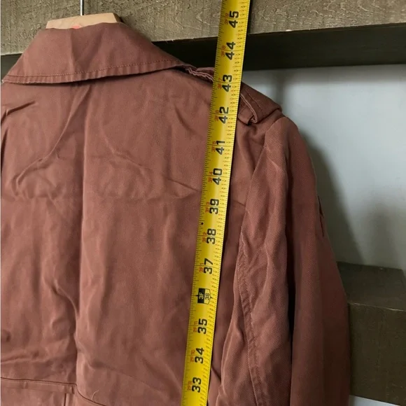 Badgley Mischka Terracotta Trench Coat - Picture 11 of 12